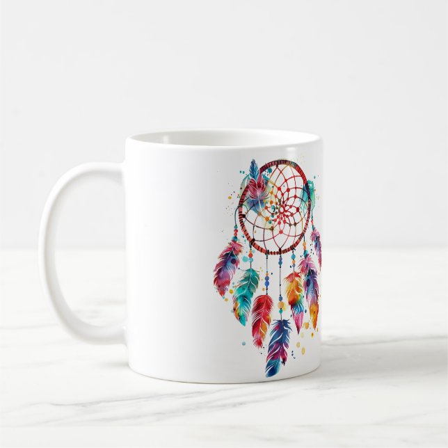 Taza De Café Dream Catcher Print Mug (Izquierda)