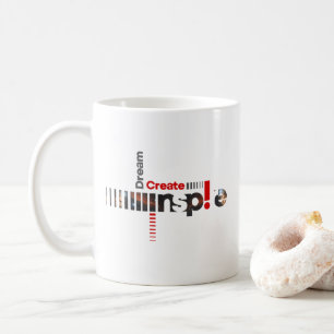 Taza De Café Dream Create Inspire   Mug clásico #11
