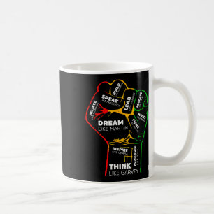 Taza De Café Dream Think Speak Black History Month Hand Strong