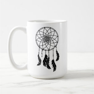 Taza De Café Dreamcatcher Black & White
