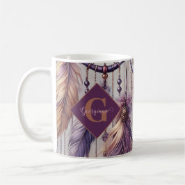 Taza De Café Dreamcatchers Purple & Gold