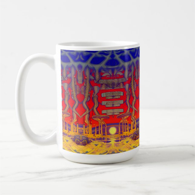 Taza De Café Dreamland psicodélico (Izquierda)