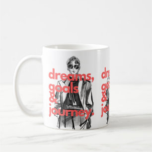 Taza De Café Dreams Goals And Journey Mug