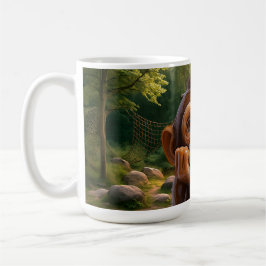 Taza De Café Dreamy Chimpanzee Sanctuary at Sunset