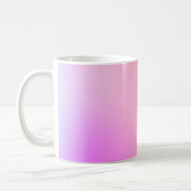 Taza De Café Dreamy Cotton Candy Pastel Gradient (Izquierda)