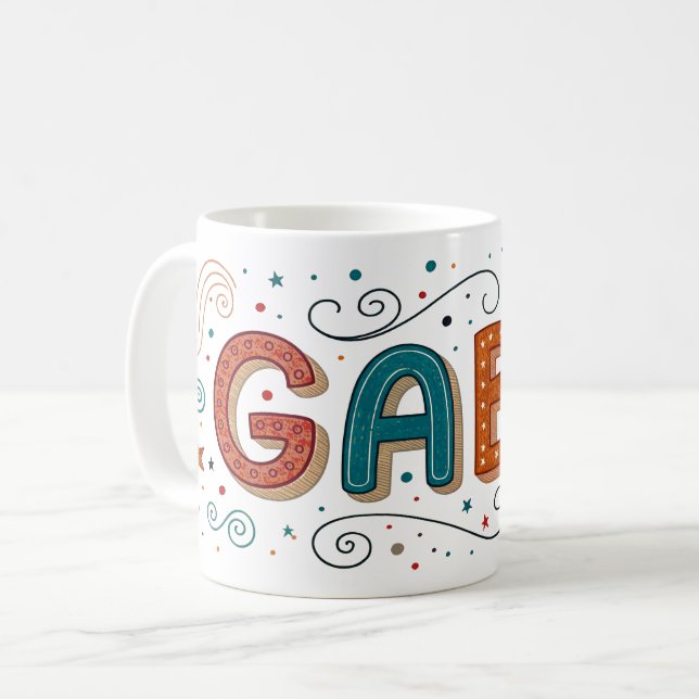 Taza De Café Dreamy Doodles Gaby 1 (Anverso izquierdo)