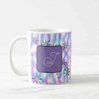 Taza De Café Dreamy Starburst Waves Pattern Personalized