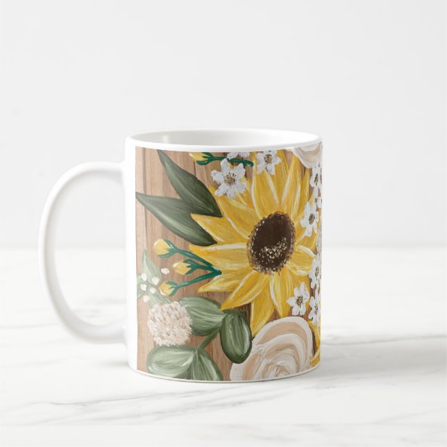Taza De Café Dreamy Sunflower Coffee Mug (Izquierda)