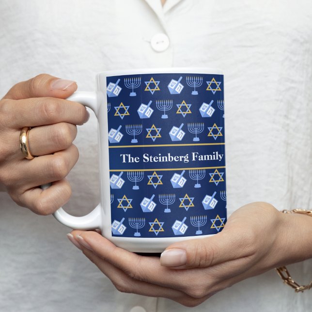 Taza De Café Dreidel Menorah regalo personalizado (Subido por el creador)