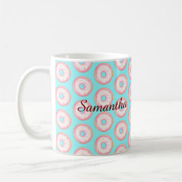 Taza De Café Drenuelos de salpicaduras de color rosa