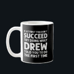 Taza De Café DREW Gift Name Personalized Birthday Funny Christm<br><div class="desc">DREW Nombre de regalo Chiste de Navidades divertidos de cumpleaños personalizado</div>