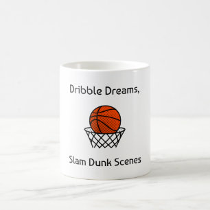 Taza De Café Dribble Dreams, Escenas de Mate de Baloncesto