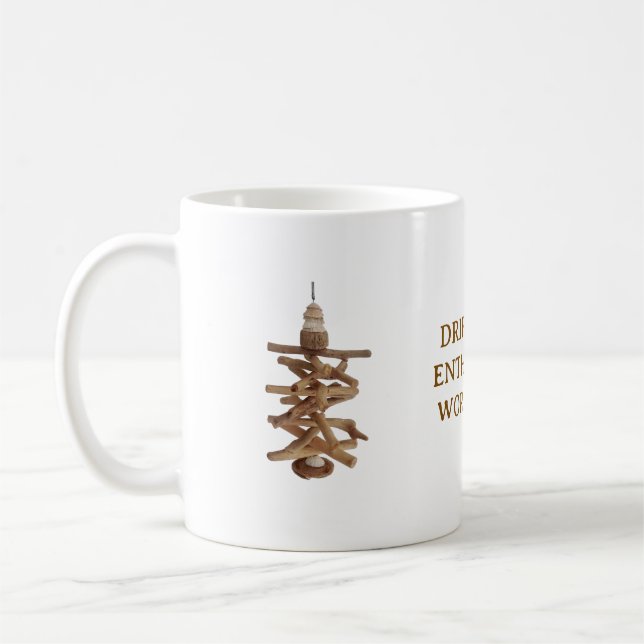 Taza De Café DRIFTWOOD ENTHUSIASTS WORLDWIDE. WHITE MUG ite mug (Izquierda)