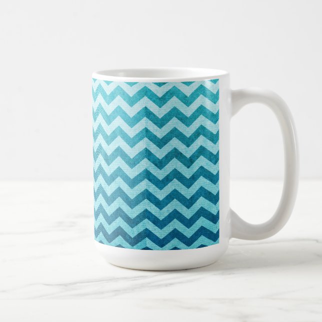 Taza De Café Dril de algodón Chevron de Shirley Taylor (Derecha)