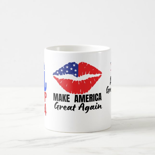 Taza De Café Drink Coffee, Support Trump 2024! (Centro)