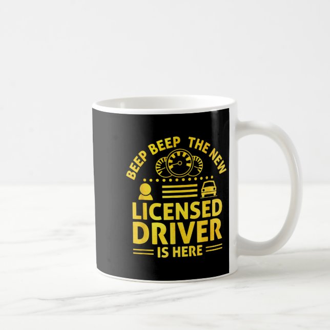 Taza De Café Driving License Ped New Driver Permit Driving Scho (Derecha)