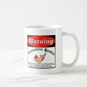 Taza De Café Drogadicto de la adrenalina del puente del