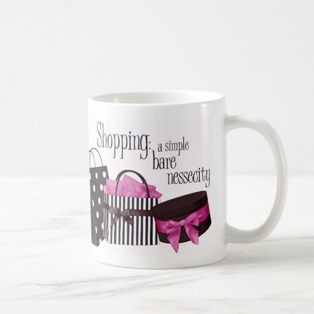 Taza De Café Drogadicto de las compras (Derecha)