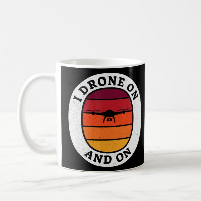 Taza De Café Drones encendidos y encendidos - Piloto de drones (Izquierda)