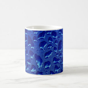 Taza De Café Droplets Deep Blue Water