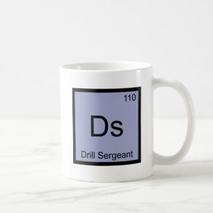 Taza De Café Ds - Camiseta del símbolo del elemento de química 