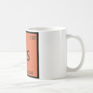 Taza De Café Ds - Dilophosaurus Símbolo Químico de Dinosaurio