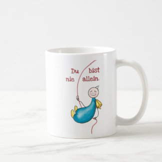 Taza De Café Du bist nie allein Tasse Mug Love Comic