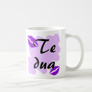 Taza De Café DUA de Te - Albanés - te amo