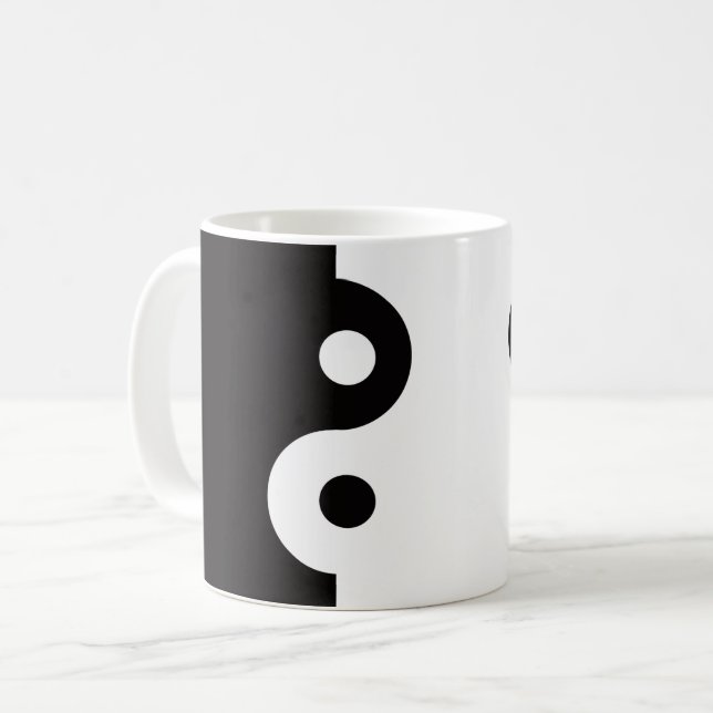 Taza De Café Dualidades de Ying Yang (Anverso izquierdo)