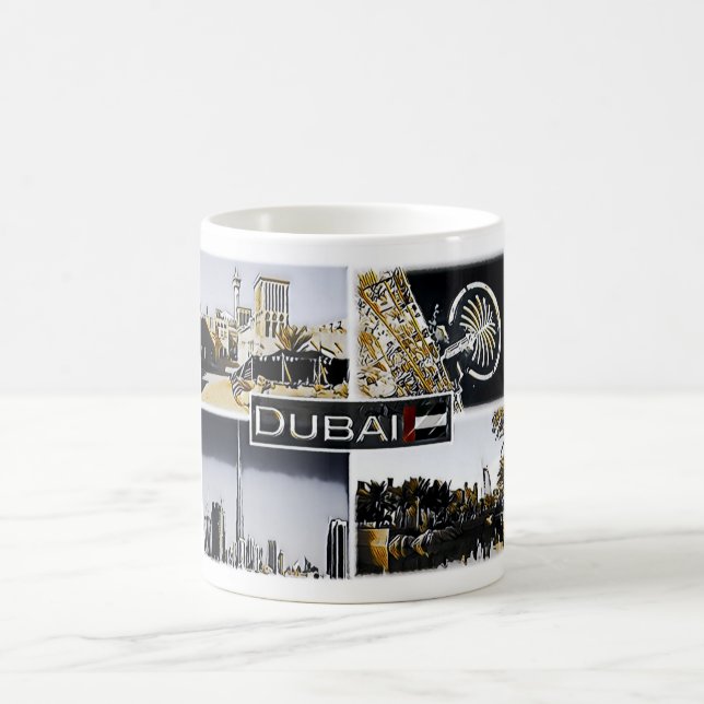 Taza De Café Dubai - Emiratos Árabes Unidos - Mosaico - (Centro)