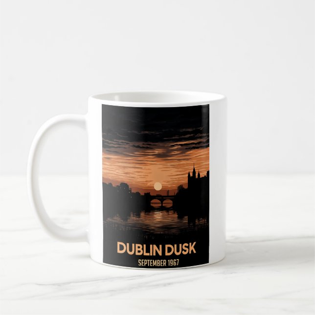 Taza De Café Dublín Dusk: Escenas De Crepúsculo Captantes (Izquierda)