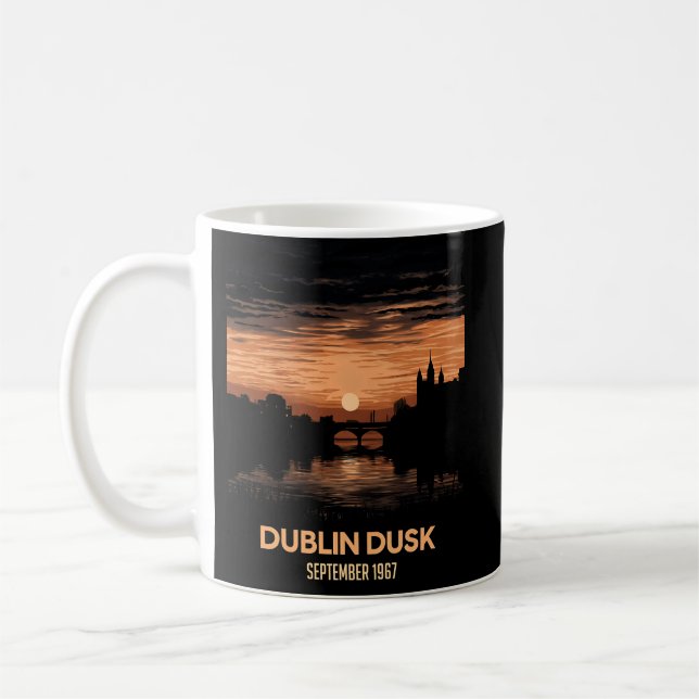 Taza De Café Dublín Dusk: Escenas De Crepúsculo Captantes (Izquierda)