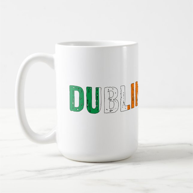 Taza De Café Dublin Irlanda (Izquierda)