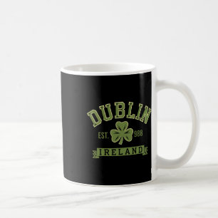 Taza De Café Dublín Irlanda Clover Leaf Shamrock Celtic Est 988