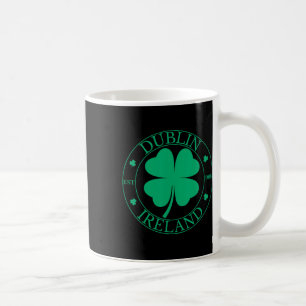 Taza De Café Dublín Irlanda Este 988 Hoja de Trébol Calle del t
