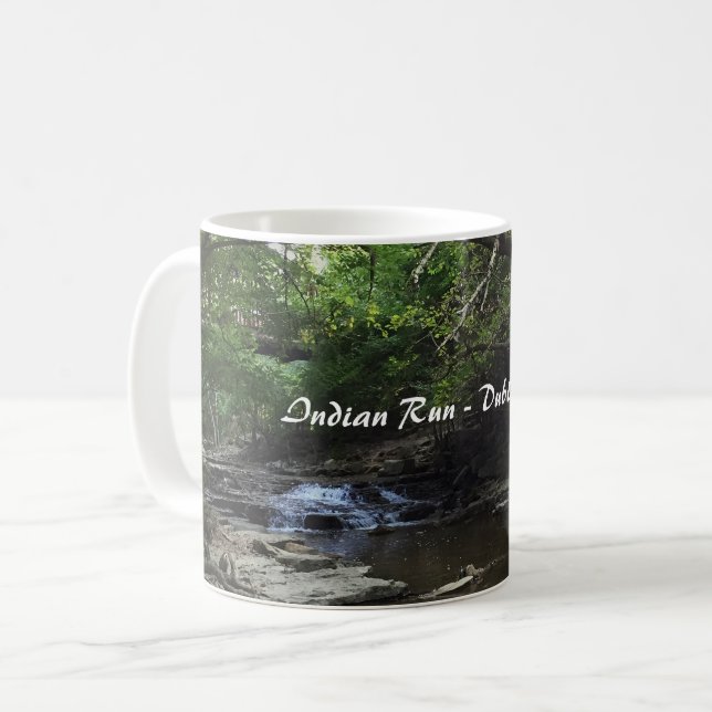 Taza De Café Dublin Ohio Indian Run Creek (Anverso izquierdo)