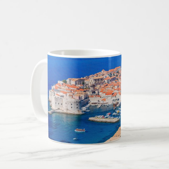 Taza De Café Dubrovnik, Croacia Coffee Mug (Anverso izquierdo)