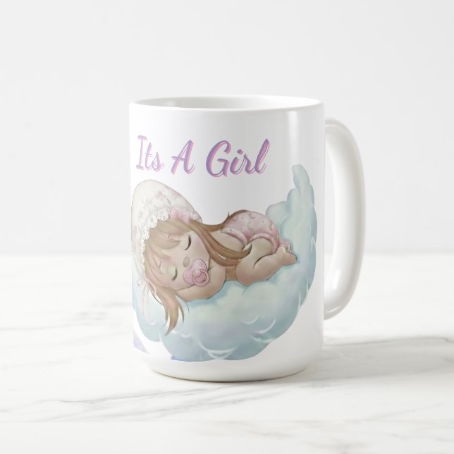Taza De Café ducha de bebé celestial (Anverso derecho)