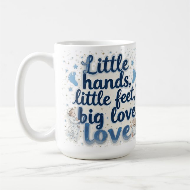 Taza De Café ducha de bebé de piececitos (Izquierda)
