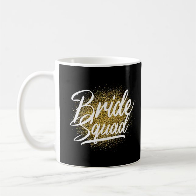 Taza De Café Ducha nupcial Novia Escuadrón Novia Fiesta Novia (Izquierda)