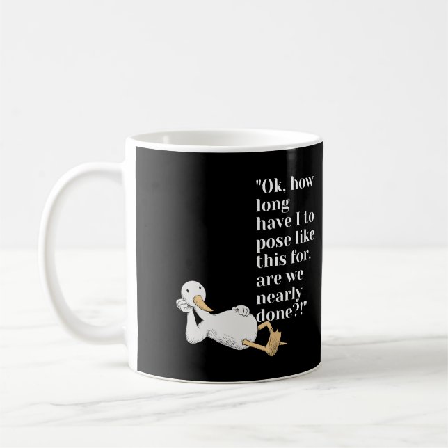 Taza De Café Duck Posing Mug (Izquierda)