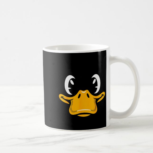 Taza De Café Duck Shirt Adult Kids Men Women Yellow Duck Face C (Derecha)