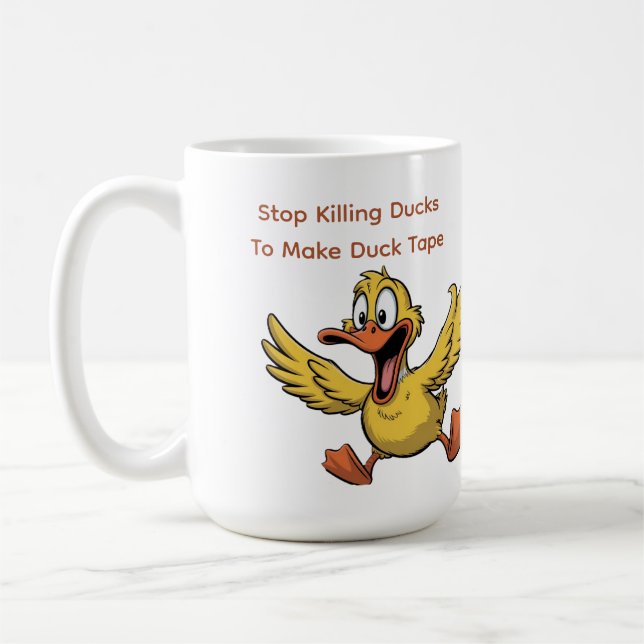 Taza De Café duck tape sarcasm (Izquierda)