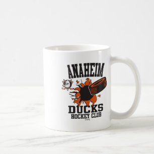 Taza De Café Ducks de Anaheim Disco de Hockey Explosion Con Lic