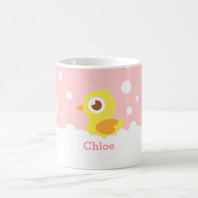 Taza De Café Ducky de goma lindo en el baño de burbujas para (Centro)