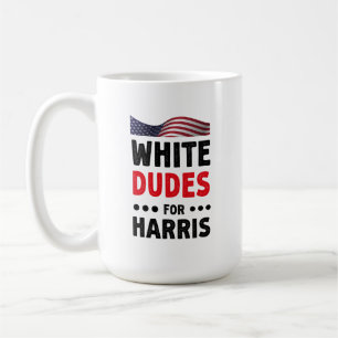 Taza De Café Dudes Blancas Por Regalo De Elecciones Kamala Harr