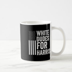 Taza De Café Dudes De Harris Apoyan Presidente Kamala Bandera D