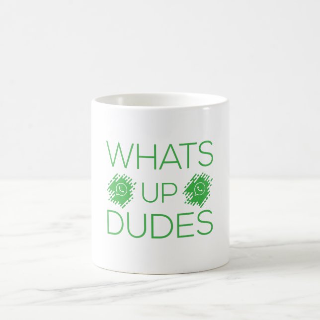 Taza De Café Dudes de Whatsapp (Centro)