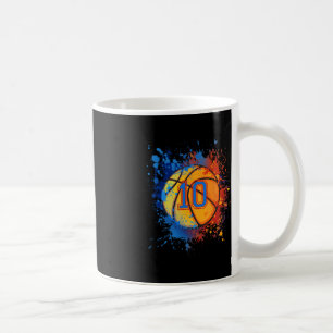 Taza De Café Duelo de baloncesto de 10 años para niño