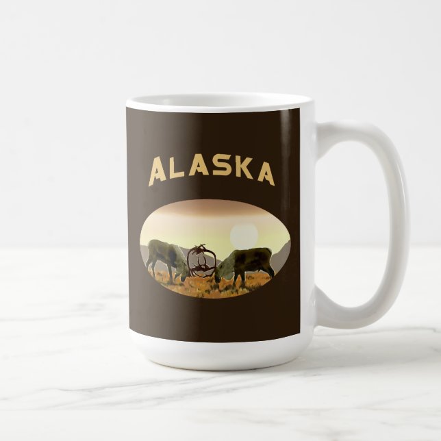 Taza De Café Duelo de caribúes - Canadá (Derecha)